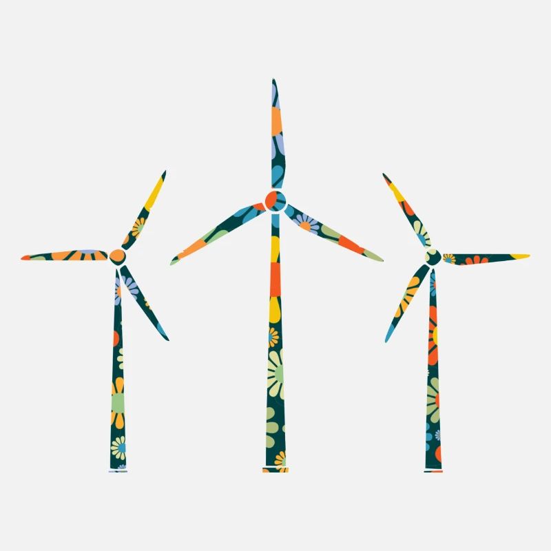 Blumen Windturbine