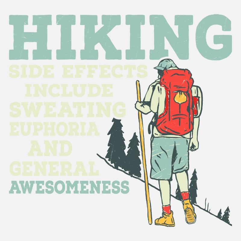 Hiking Side Effects Include Sweating Mountain Hike