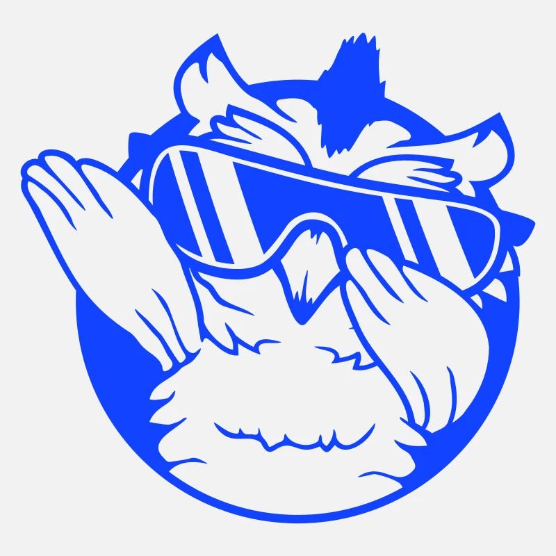 Eule Dabbing Dab Dance Pose Geste Sonnenbrille süß