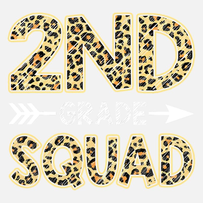 2Nd Grade Squad Leopard Second Grade Teacher Stud