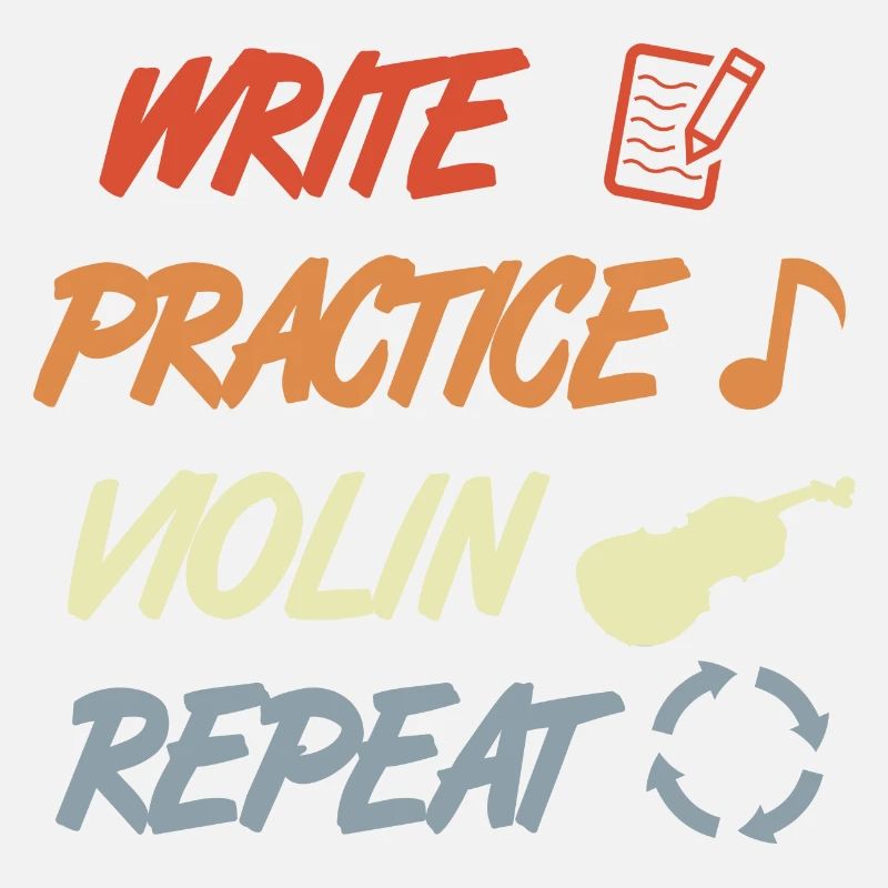 Write Practice Violin Repeat