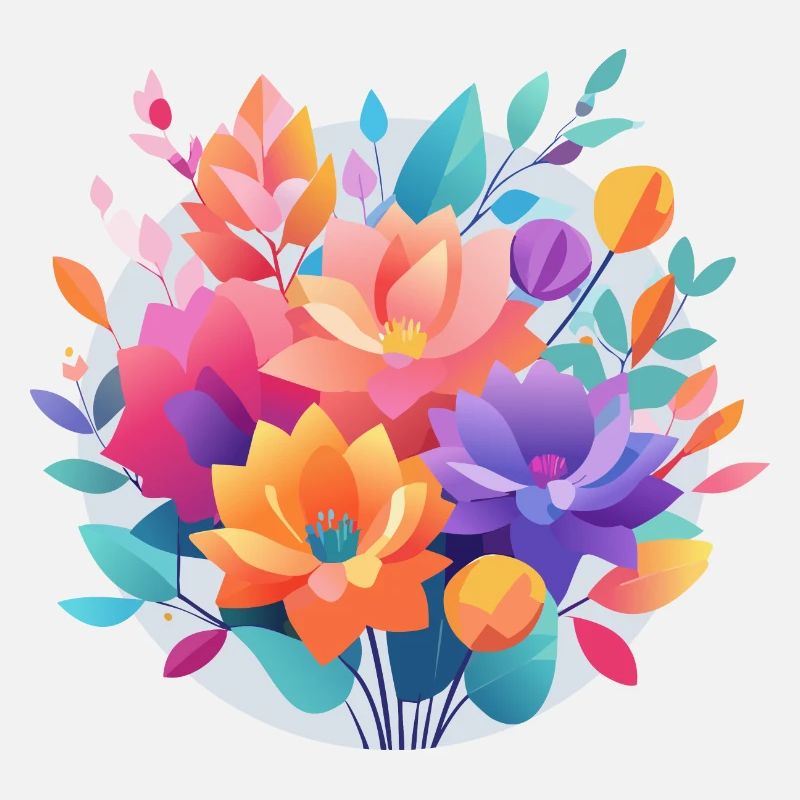 Petit bouquet coloré