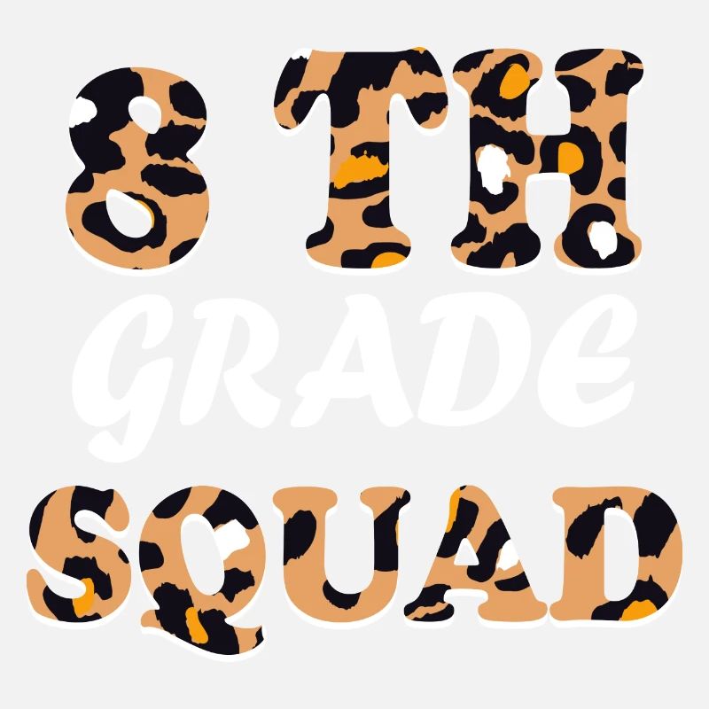 Cadeaux d’enseignant Leopard 8th Grade
