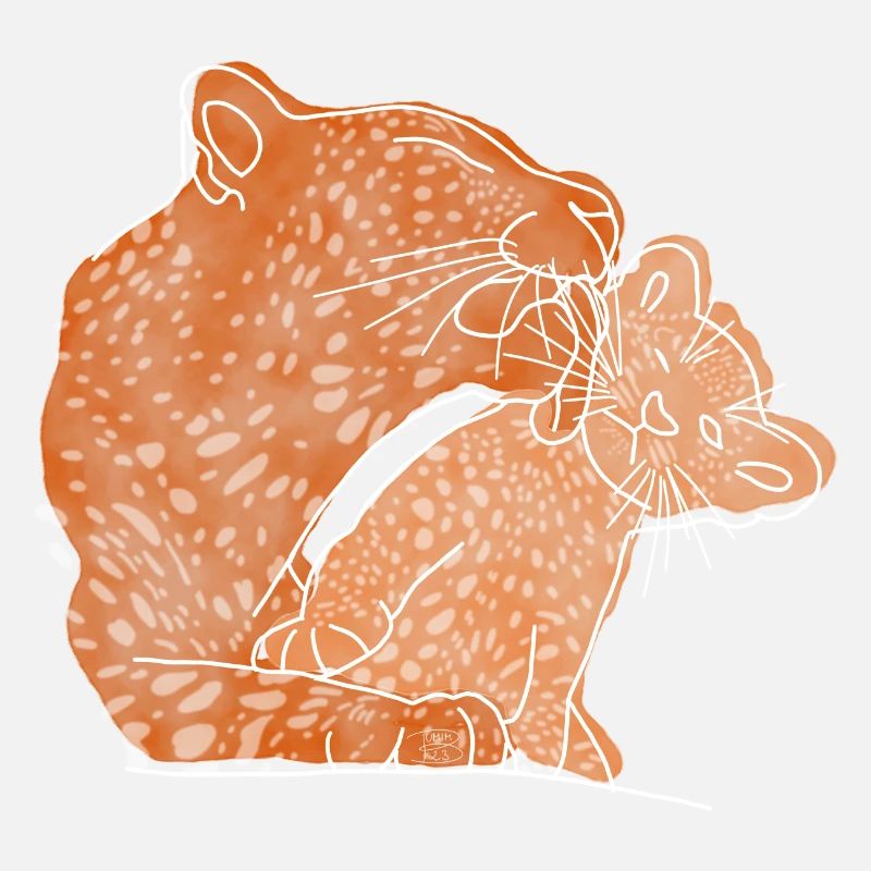 "Leopard", Boho Line Art Design, Serie „Big 5"