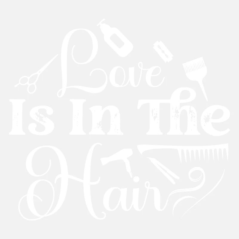L’amour est dans le salon de coiffure De Coupe de cheveux