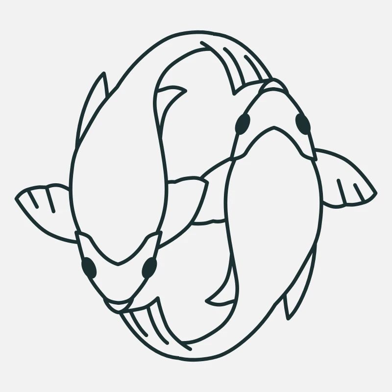 koi FISH ying and yang