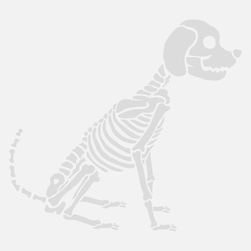 Skelett Hund Halloween Design