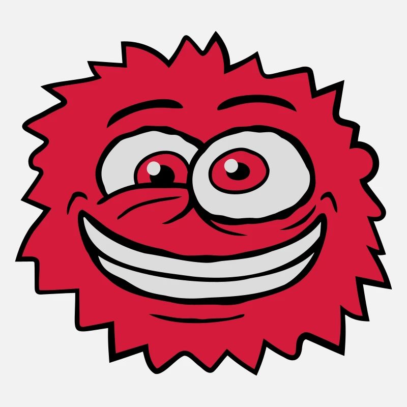 Monster verrücktes Comic Gesicht