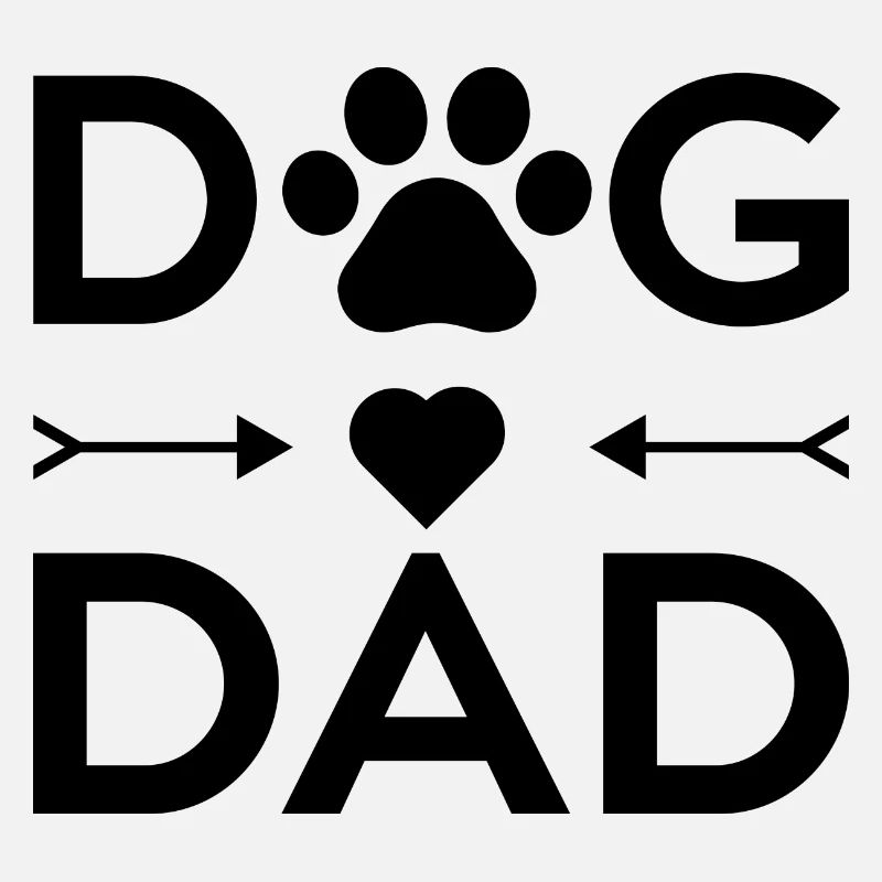 Dog Dad Design mit Pfote