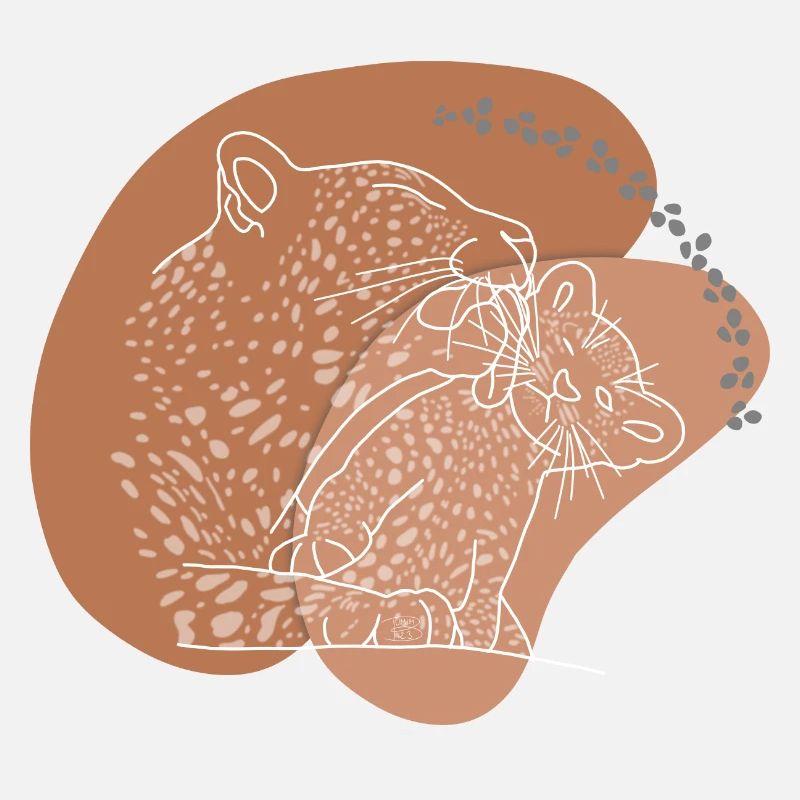 "Leopard", Boho Line Art Design, Serie „Big 5“