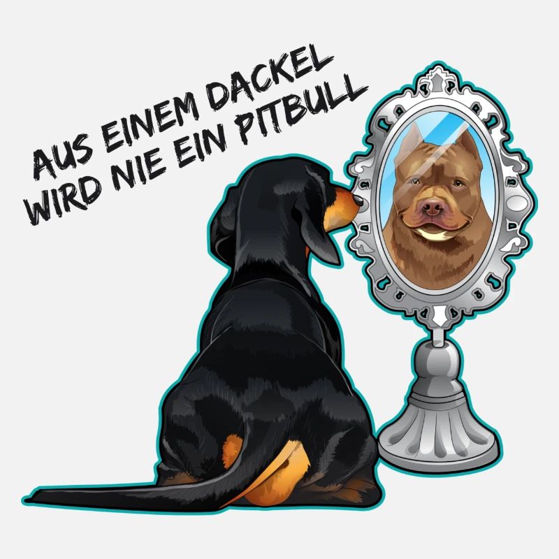 Aus einem Dackel wird nie ein Pitbull schwarz