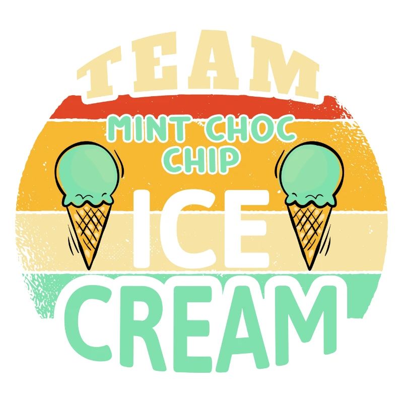 Team Mint Choc Eiswaffel Eiscreme Eis