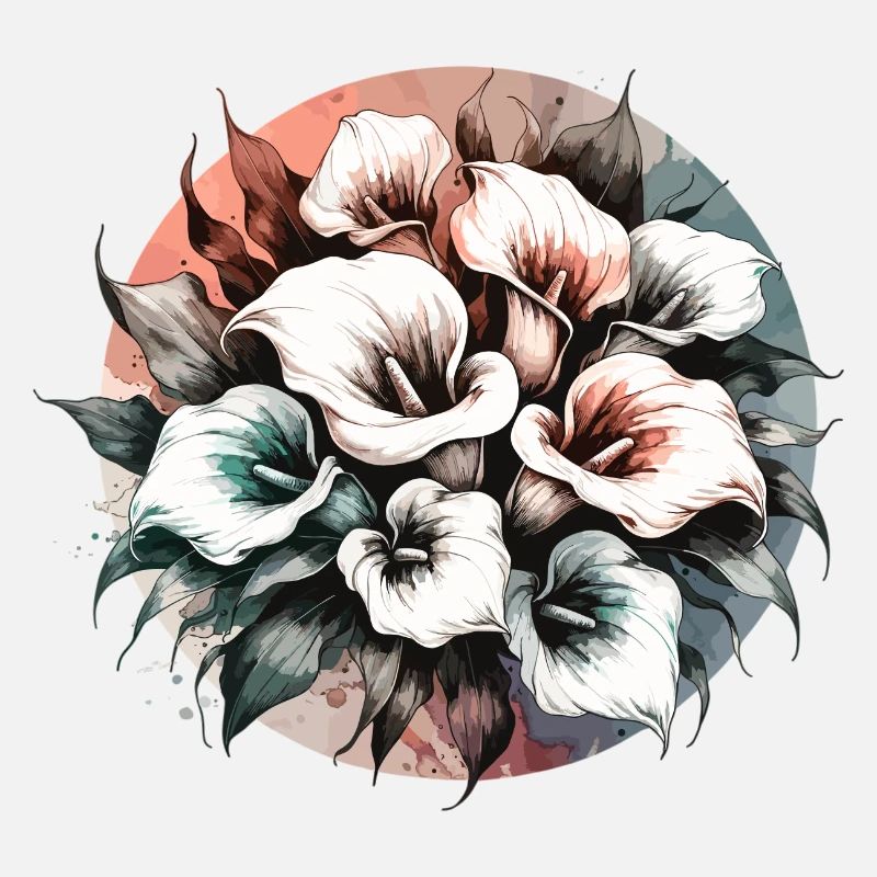 Lys Calla dessinés