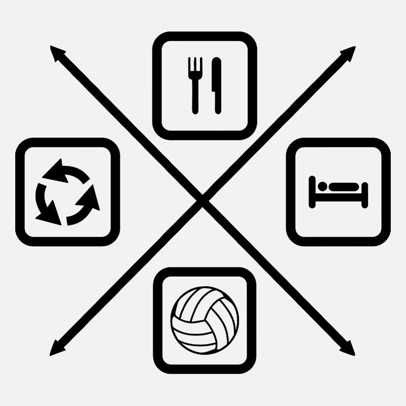Der Lebenszyklus eines Volleyballspielers