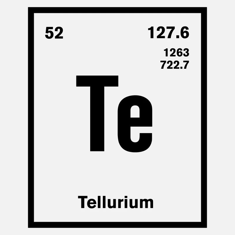 Tellurium Element im Periodensystem