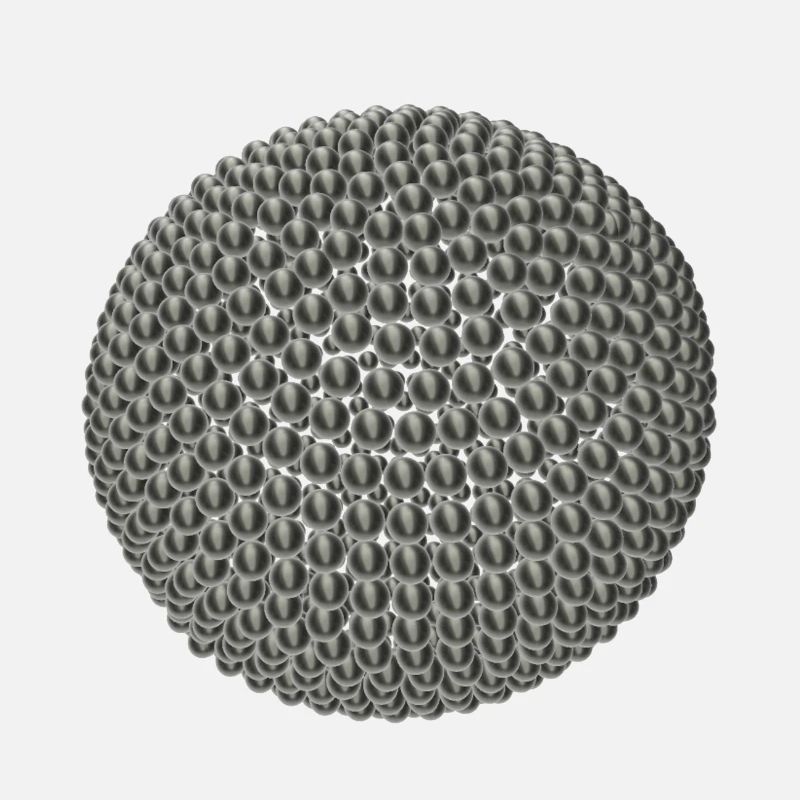 Titanium balls in 3D optics