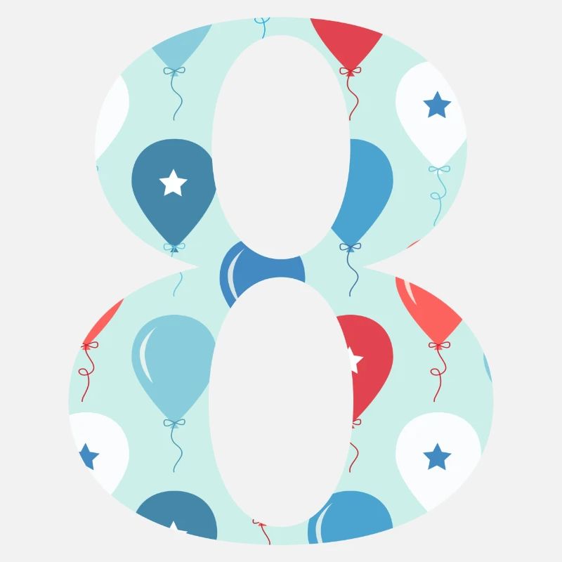 8th anniversary balloon