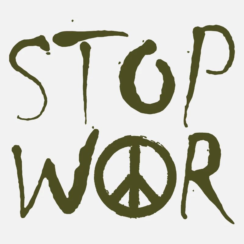 STOP WAR mit Peace Zeichen Peace Symbol – NO WAR