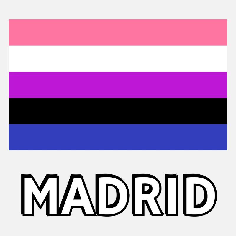 Genderfluid Pride Drapeau Madrid