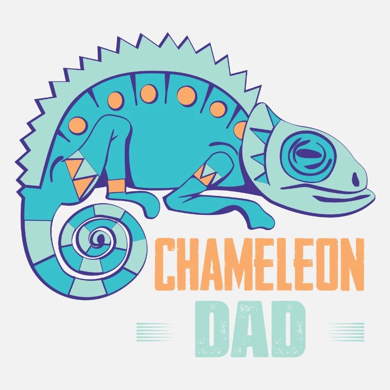 Chameleon Dad Reptile Lizard Lover