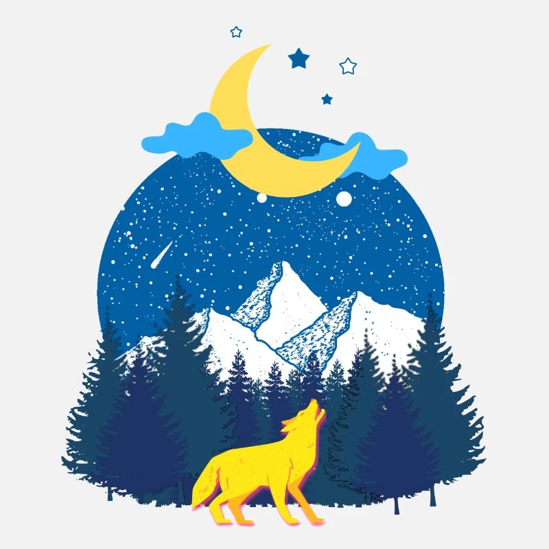 Winter dreams! The Wolf and the Moon
