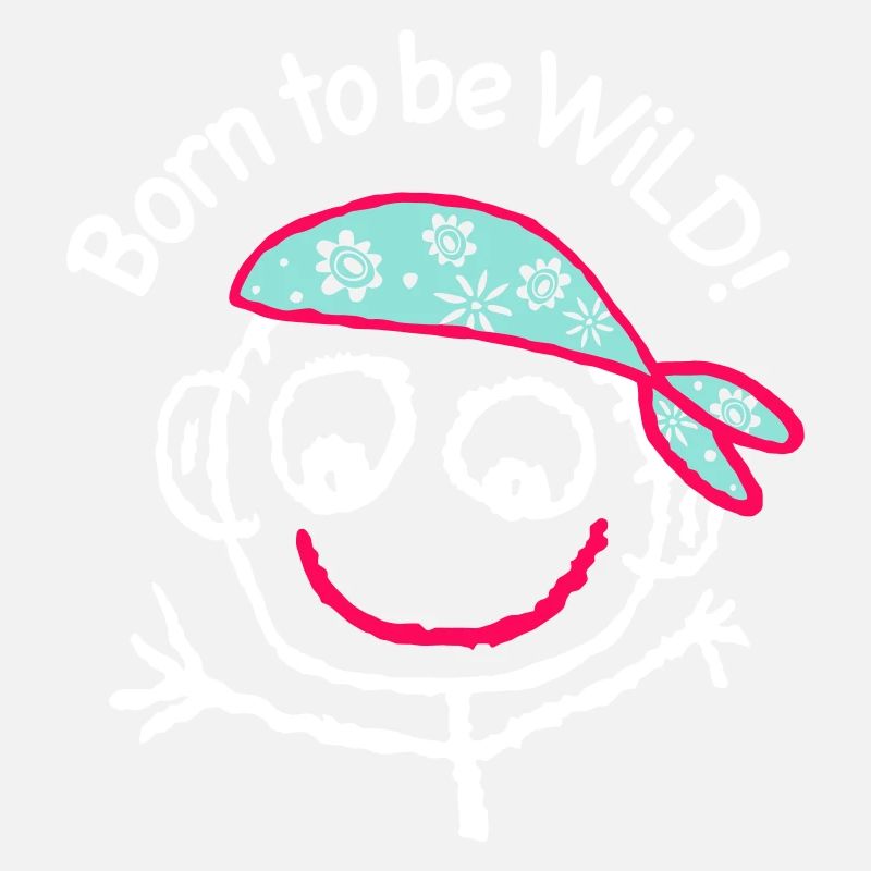 Pirat Born to be wild Kopftuch Comic Graffiti Meer