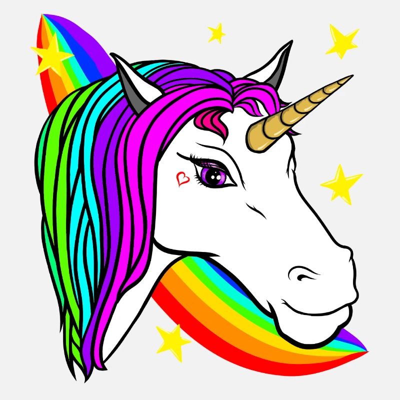 licorne et arc en ciel