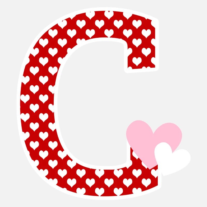 Letter c heart