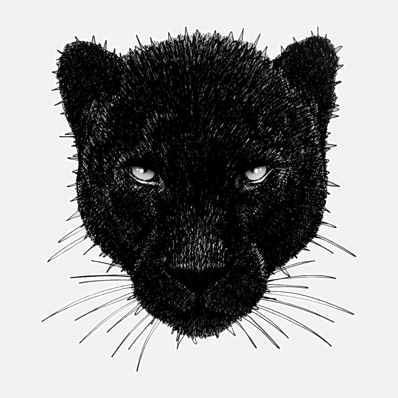 Panther - schwarzer Panther - einzigartiges Design Wildkatze