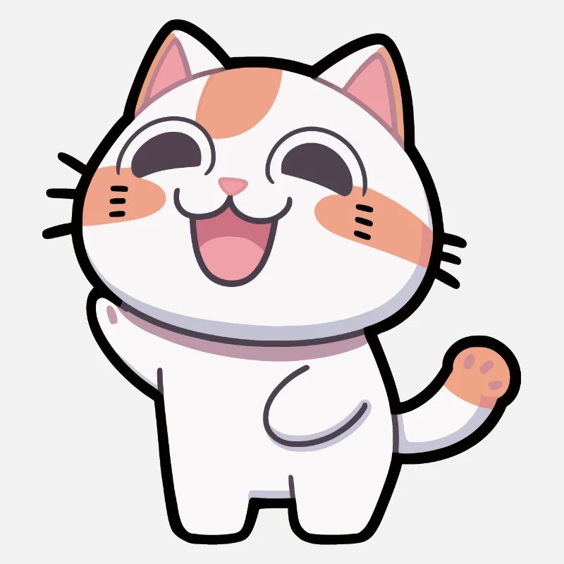 Chat heureux