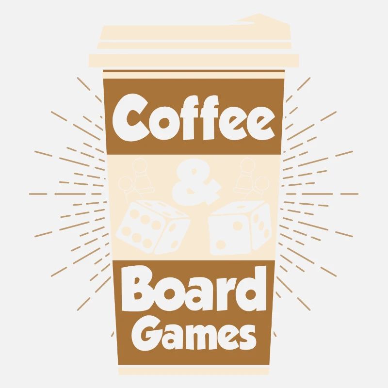 Coffee & Board Games Nerd Gamer Tabletop Player