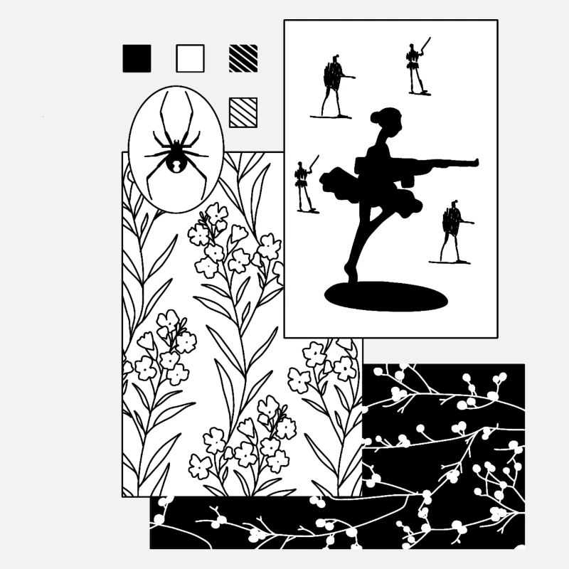 Scrapbooking black widow
