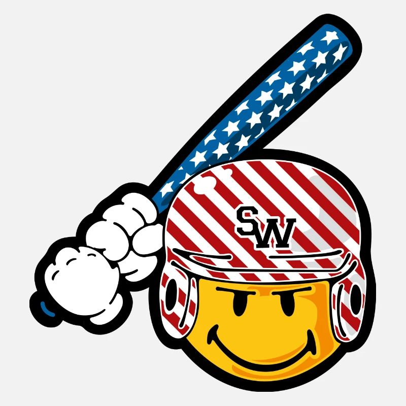 Smiley Baseball Batsman