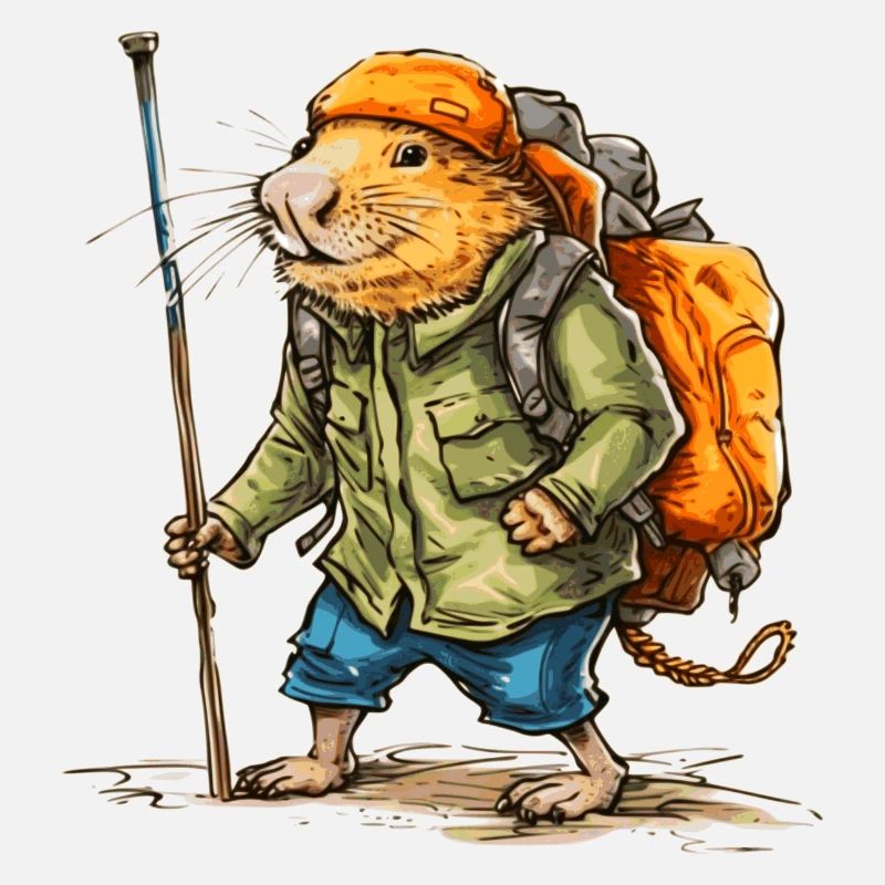 This mole rat likes to wander in free time