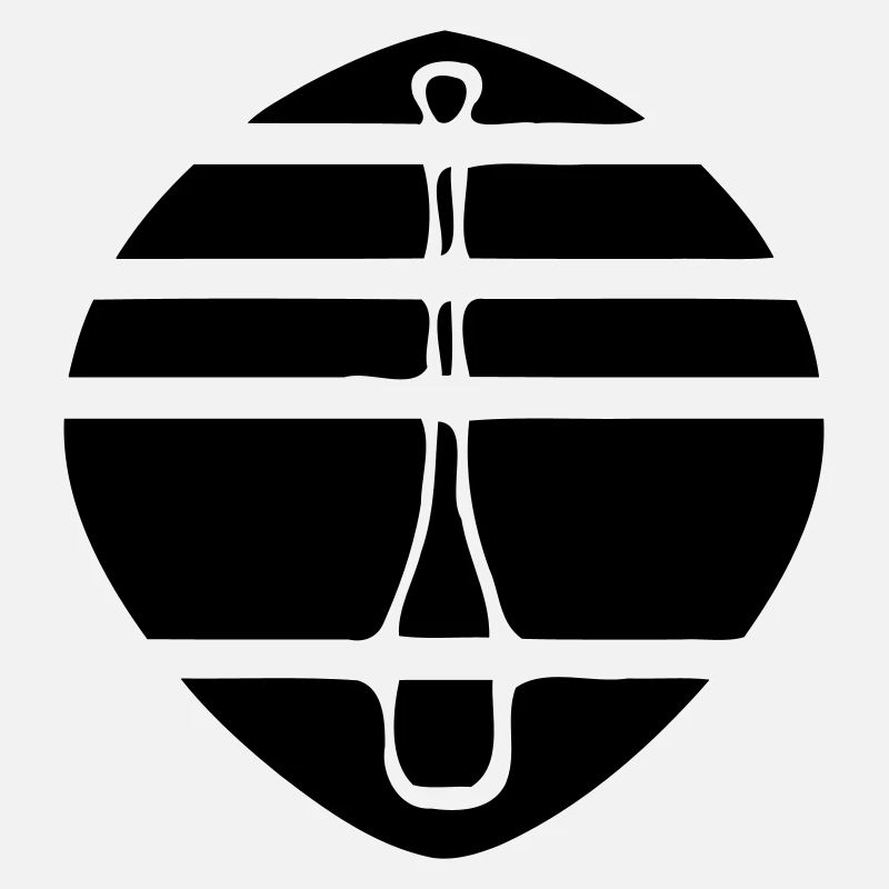 schwarzes Paddel Logo