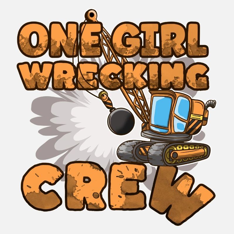 Excavator Construction Site Construction Worker Girl I Gift
