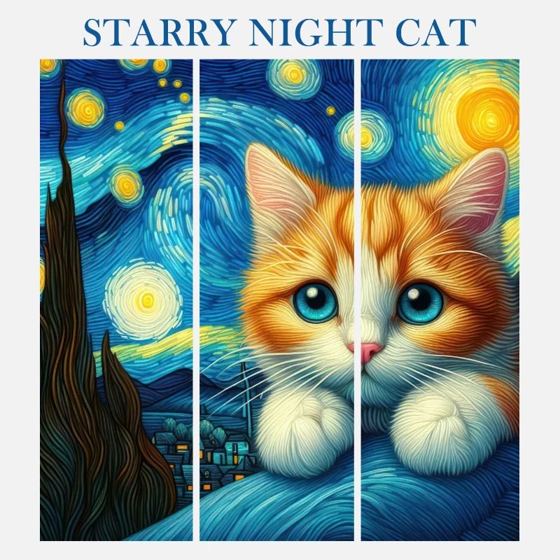 Starry Night Cat