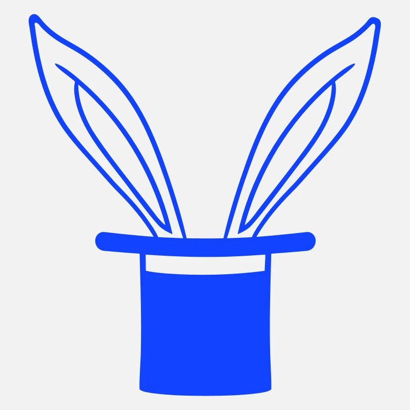 Lapin Chapeau Haut de forme Wizard Lapin Wizard Trick
