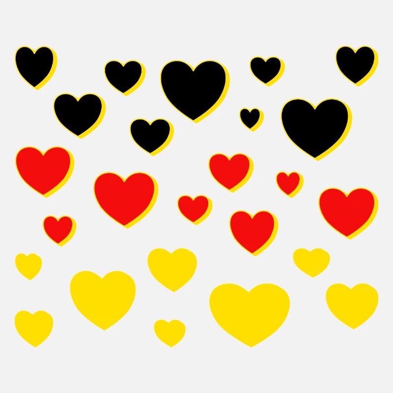 Drapeau de l’Allemagne Coeurs