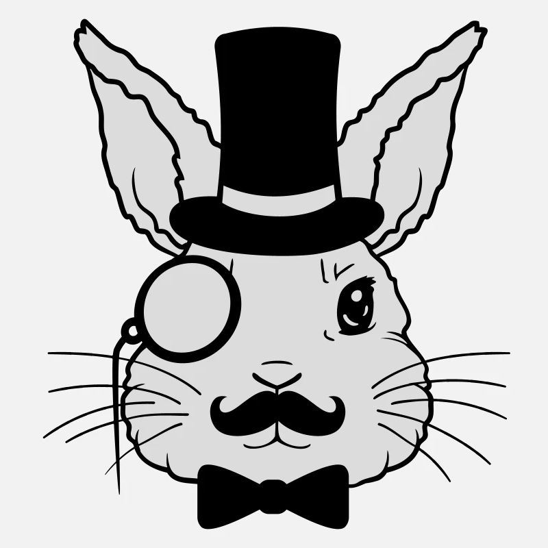 Sir Rabbit Monocle Cylinder