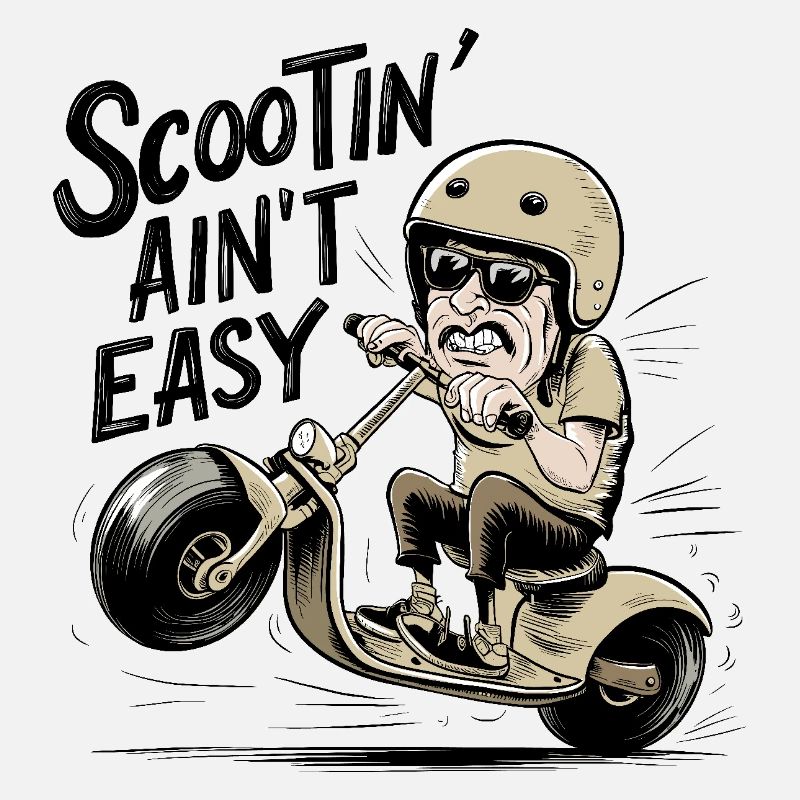 Scootin ist nicht einfach