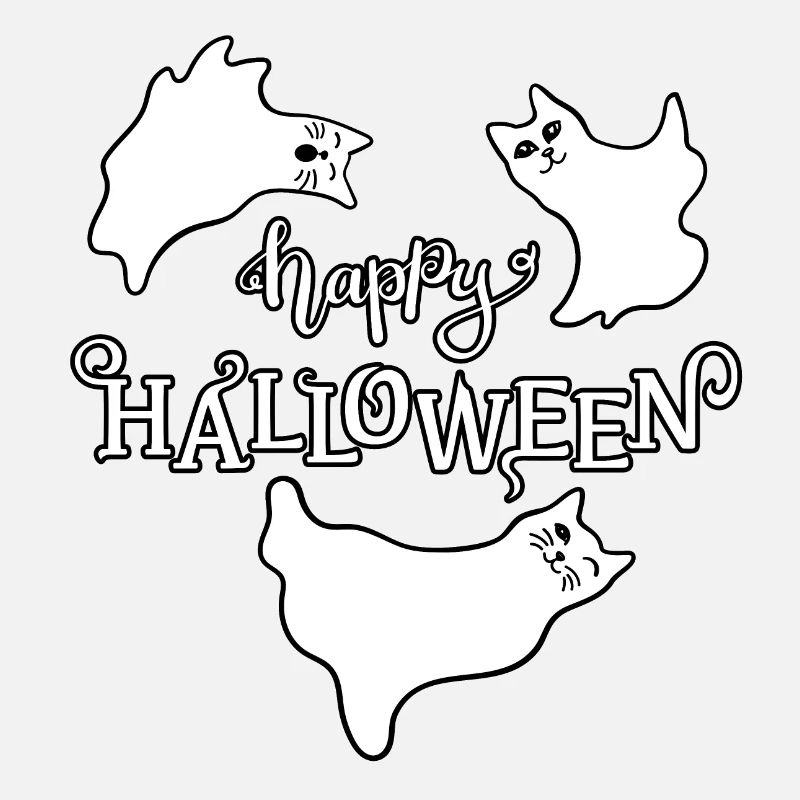 Halloween Ghosts Kitten