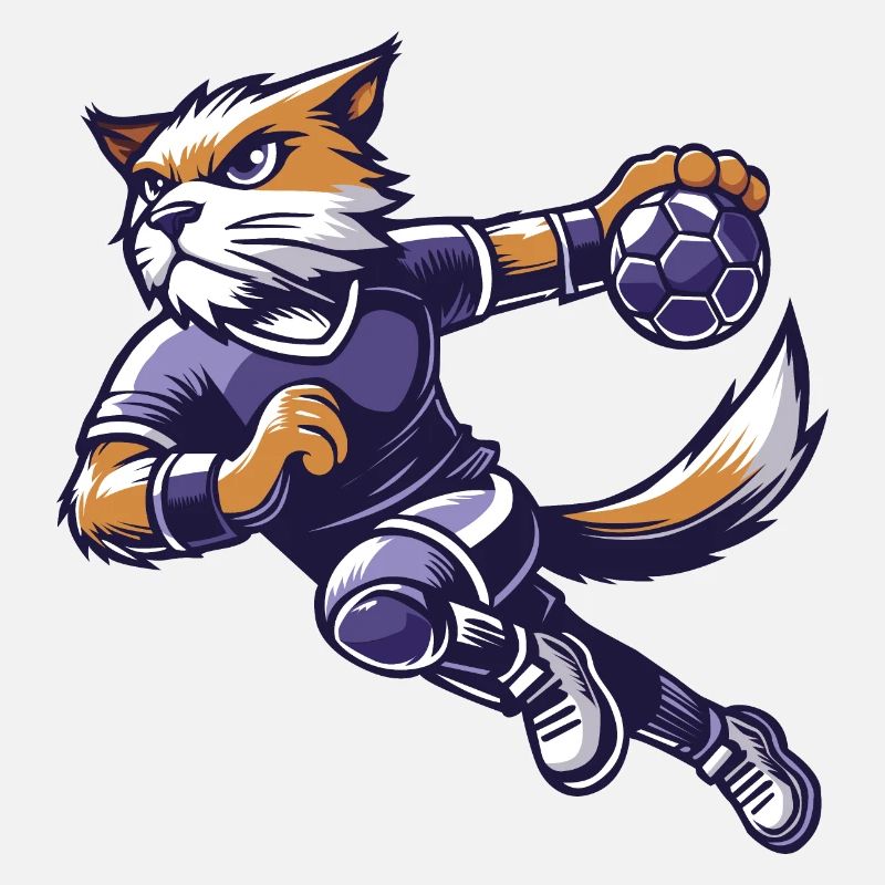 Le chat handballeur