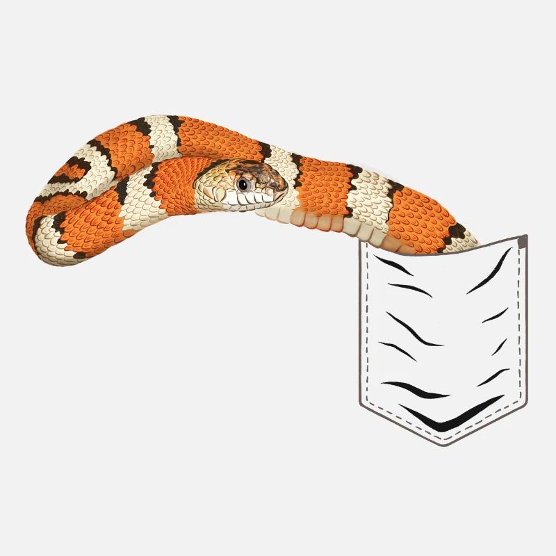 Serpent dans la poche de poitrine