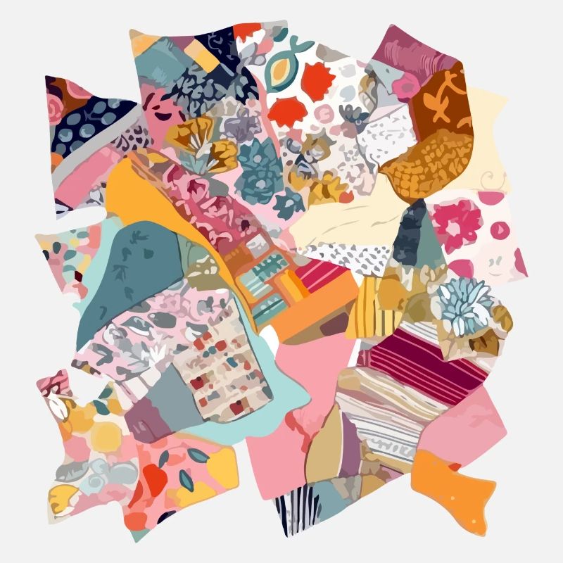 Stoff-Patchwork Nr. 2