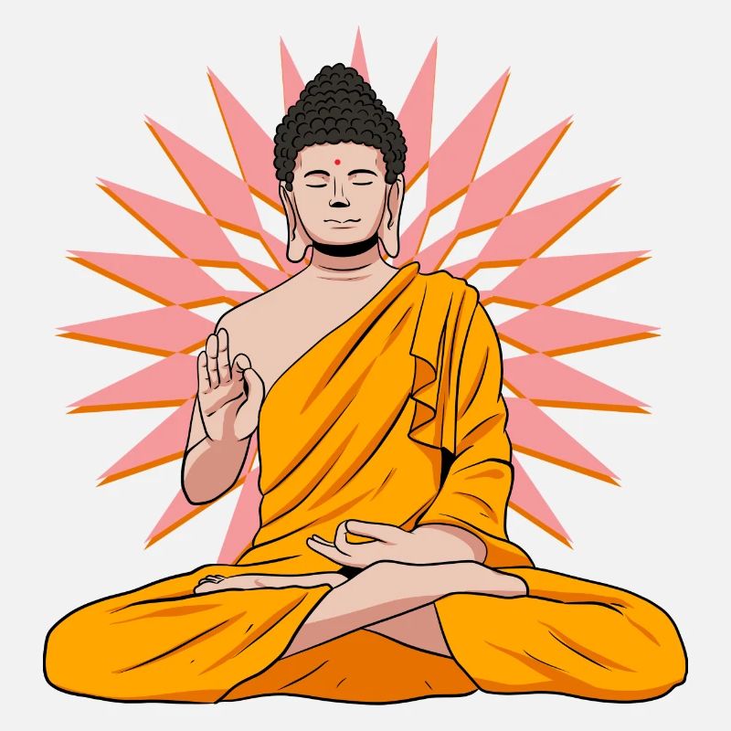 Buddha Mönch Namaste Buddhismus I Geschenk