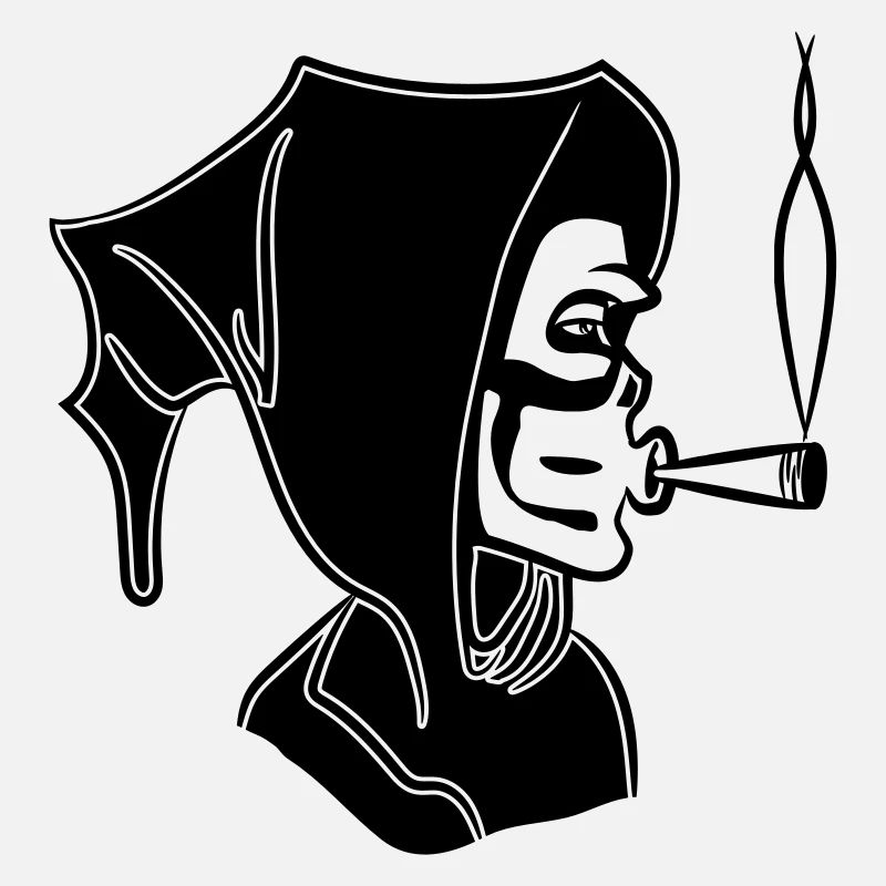 Der Tod kapuze kiffen joint