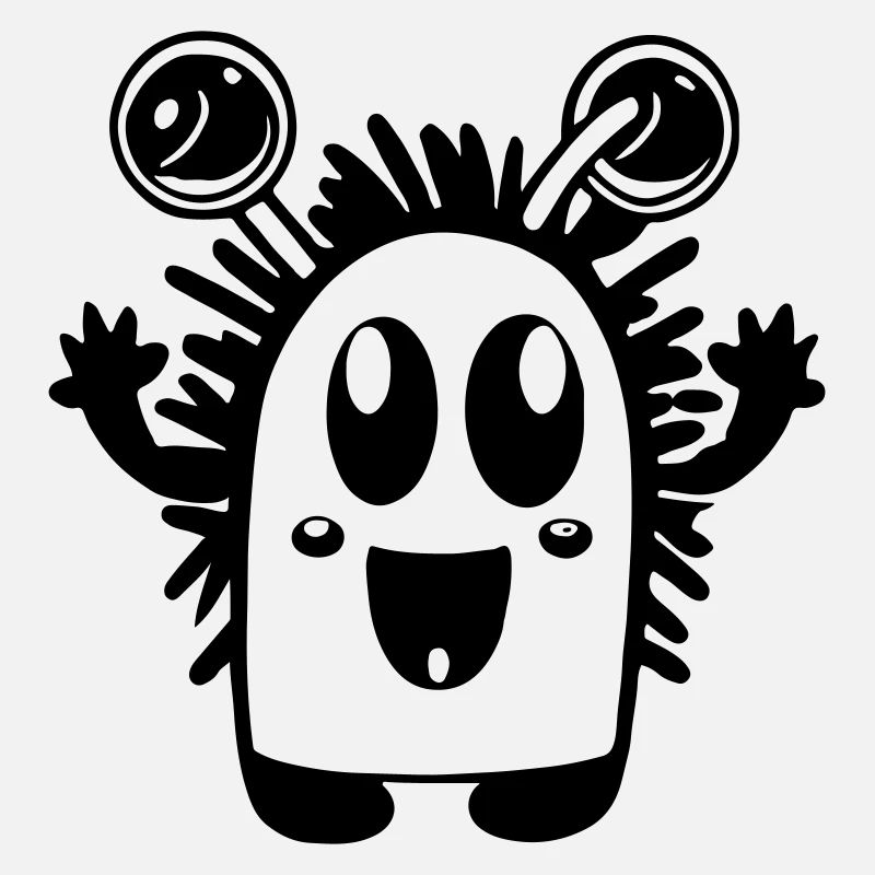 Süßes kleines Monster Vektor