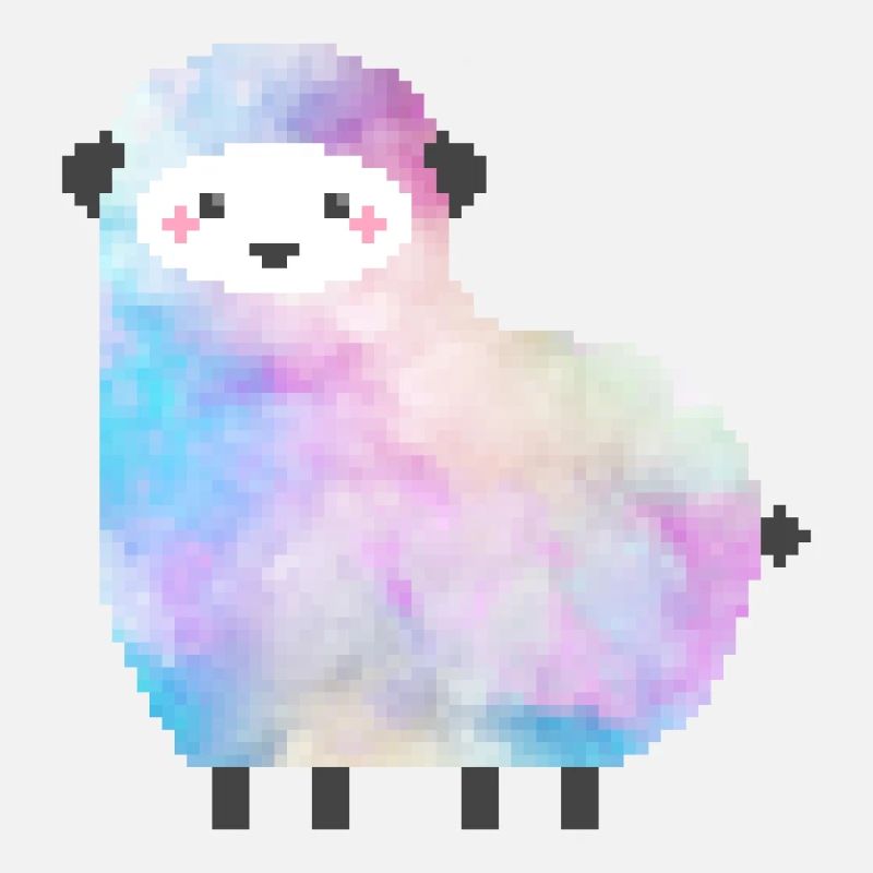 Süßes Schaf Pixelart
