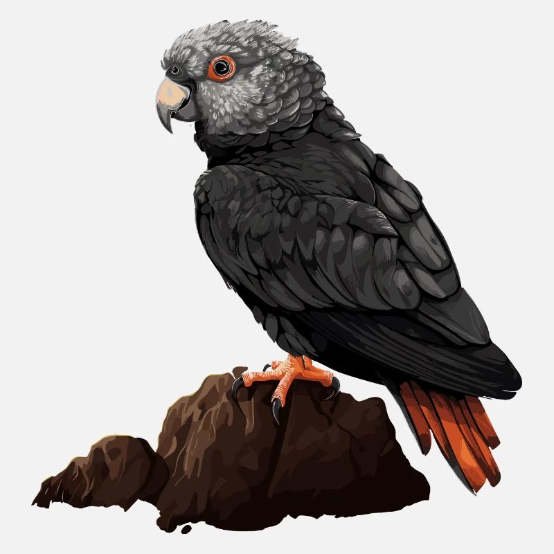 Bébé perroquet Oiseau Ara Perroquet gris